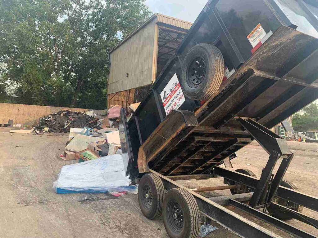 Dumpster at Dump Yard in Wayne County, Michigan.