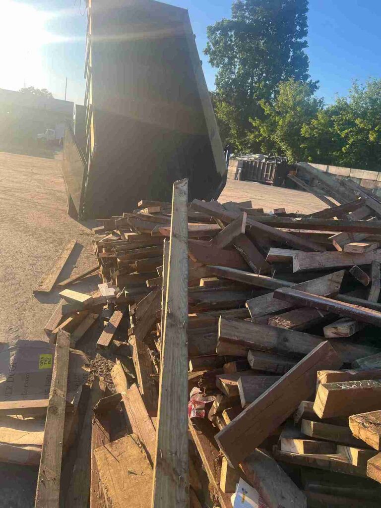 Debris and Junk Removal Dumpster In Canton, Michigan.